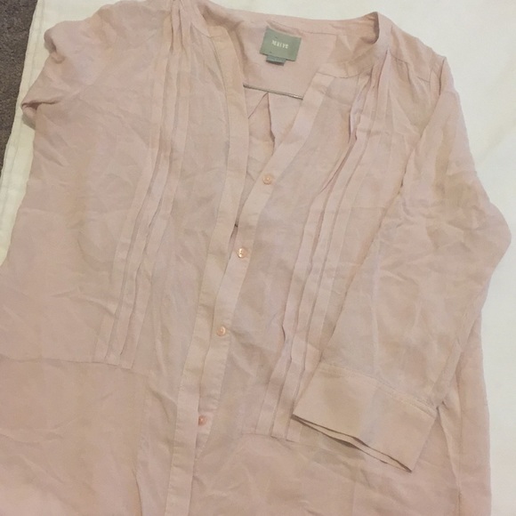 Maeve Tops - Pink button down